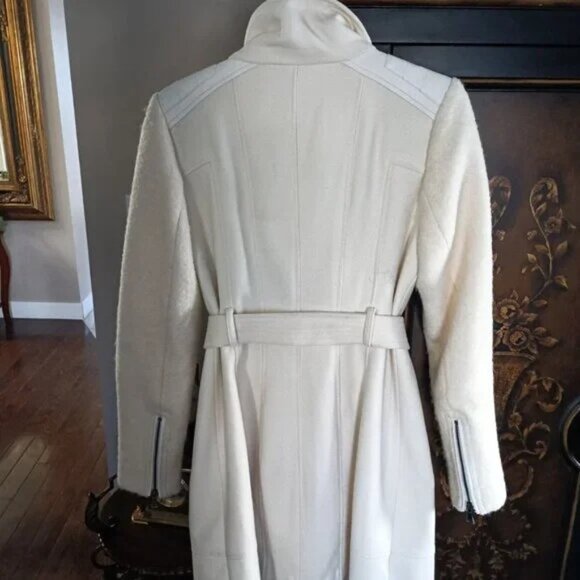 GUESS Coat Womens Winter White - Picture 2 of 3